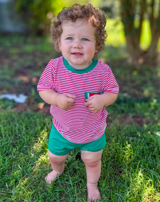 BOYS SWEET WATERMELON SHORTIE SET