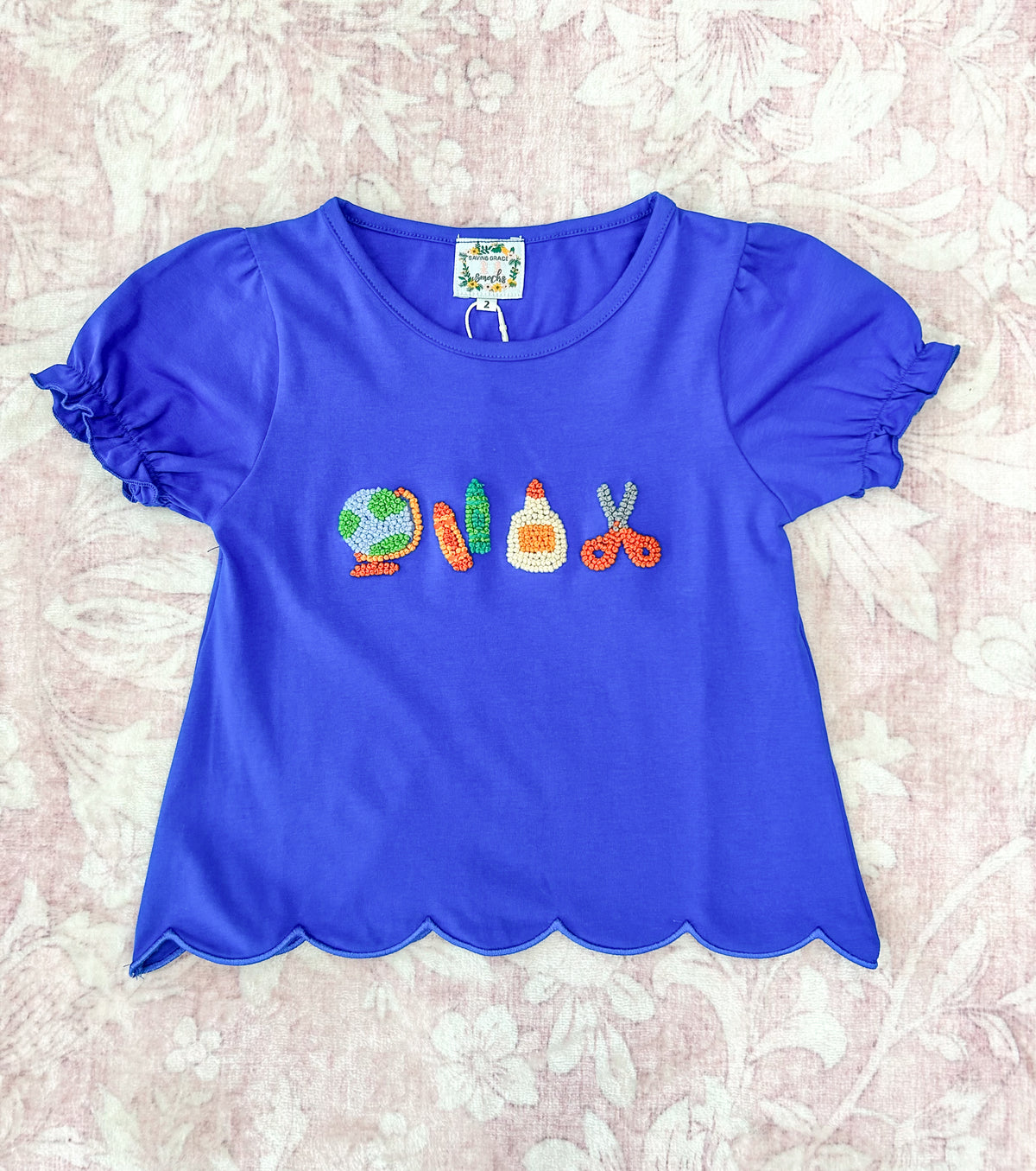GIRL FRENCH KNOT SUPPLIES SHIRT
