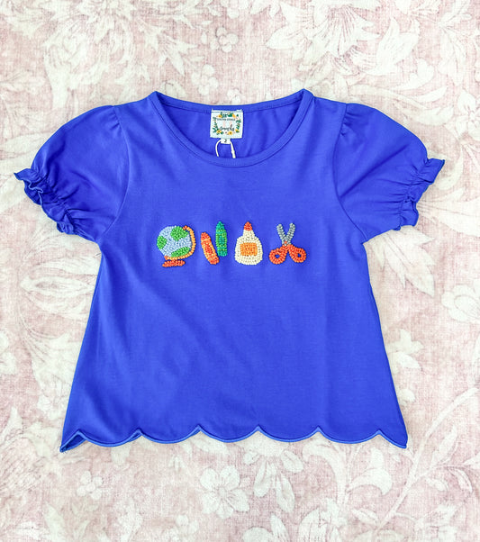 GIRL FRENCH KNOT SUPPLIES SHIRT
