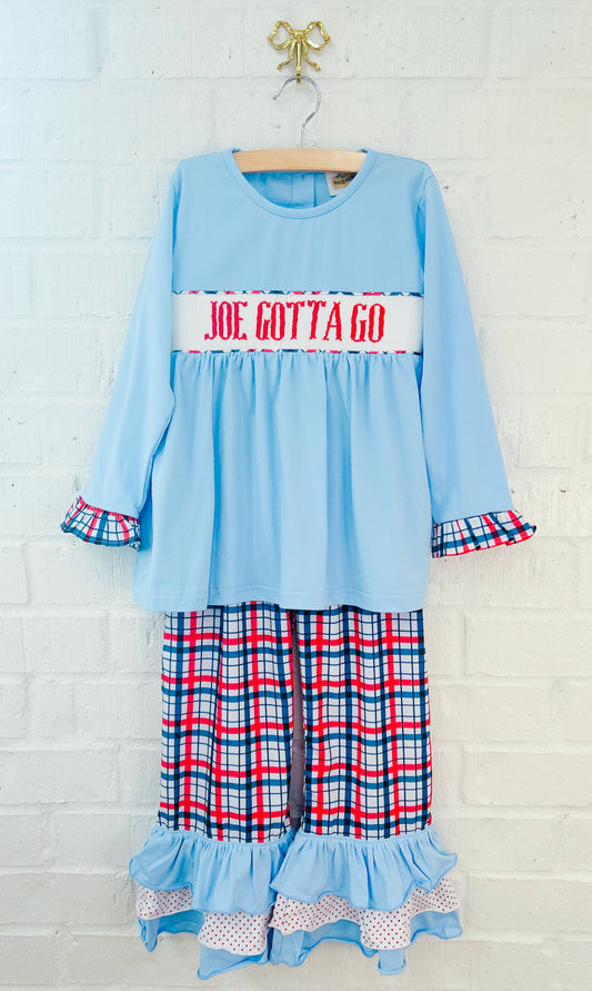 GIRL JOE GOTTA GO PANT SET