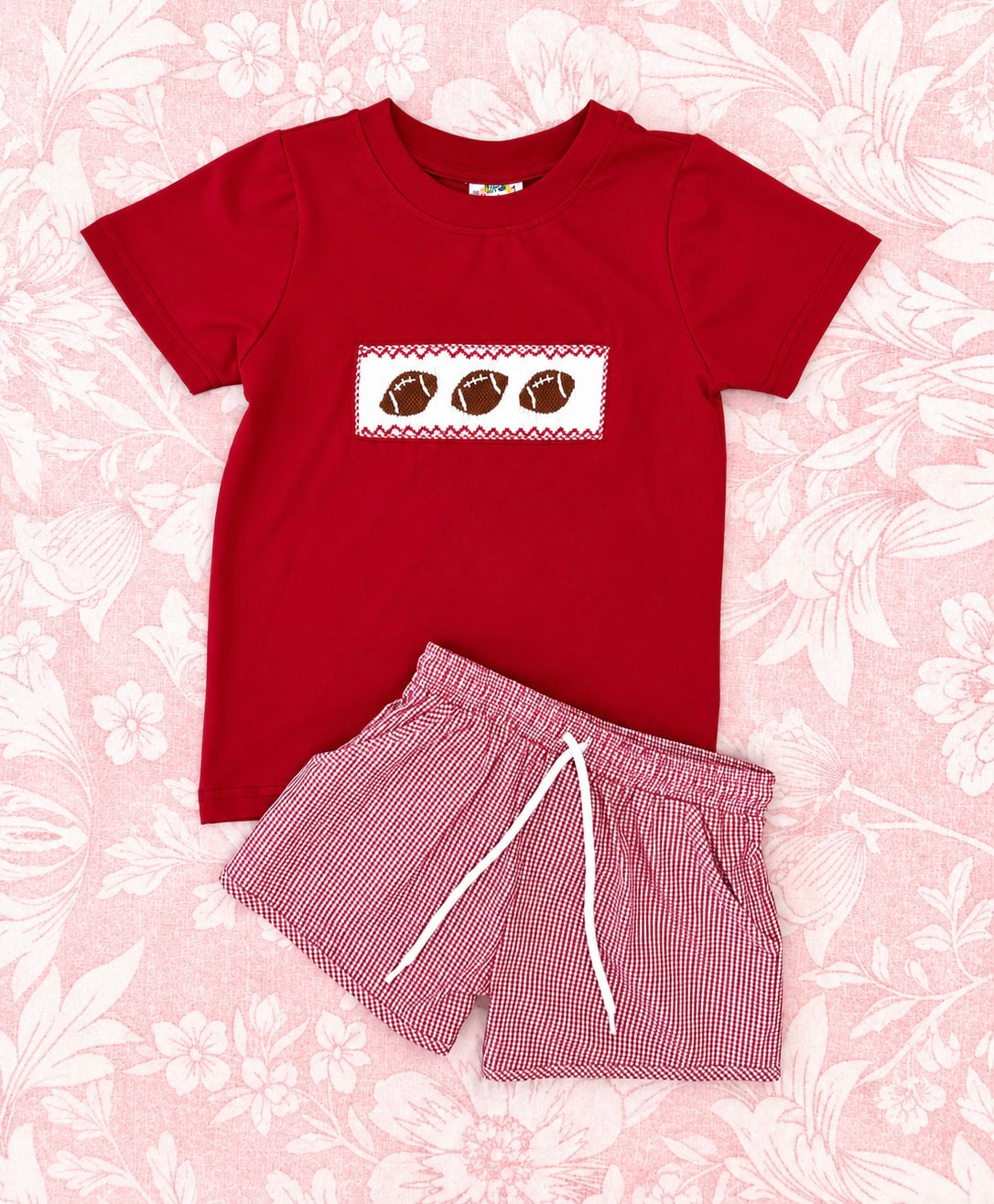 CRIMSON SEASON BOY SHORT SET