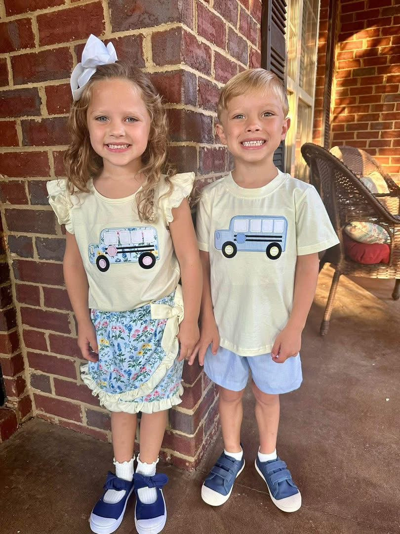 WHEELS ON THE BUS GIRL SKORT SET