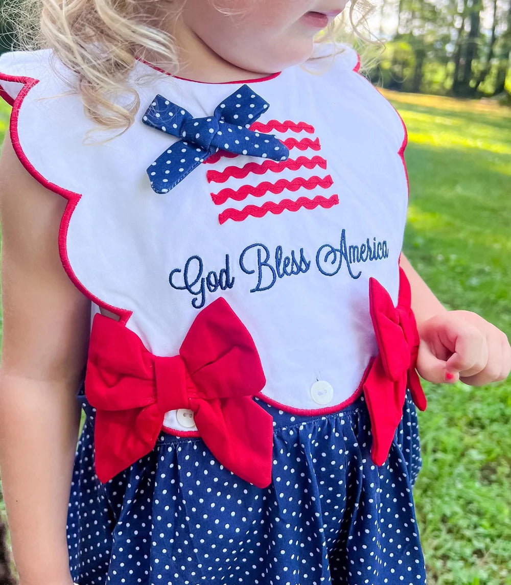 GIRLS GOD BLESS AMERICA BUBBLE