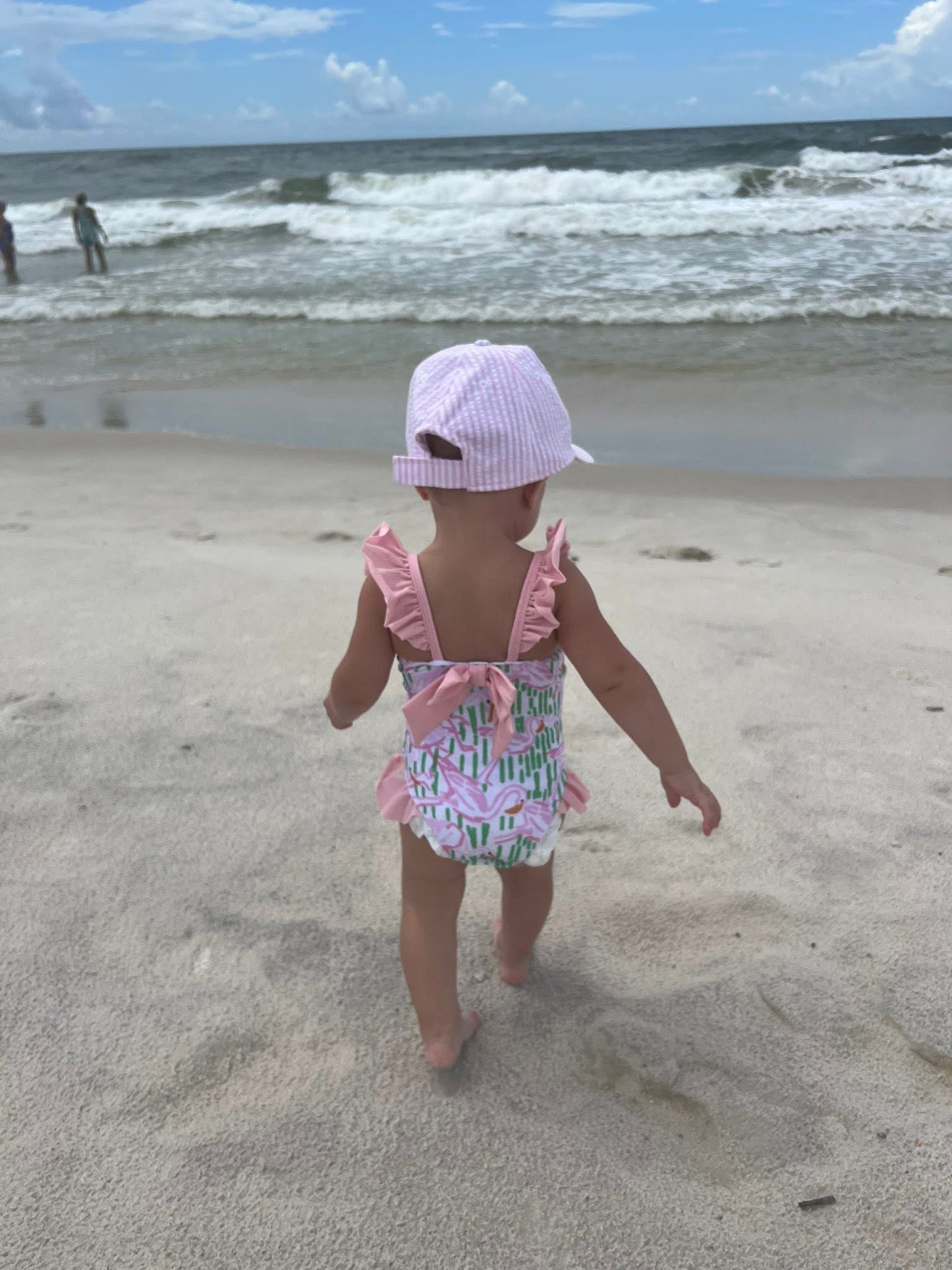 TROPICAL FLAMINGOS SWIM GIRL 1PC