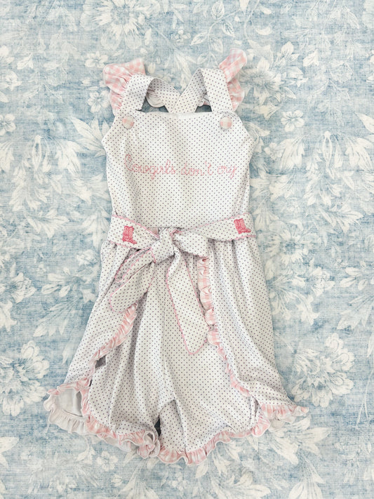 GIRL COWGIRLS DON'T CRY ROMPER