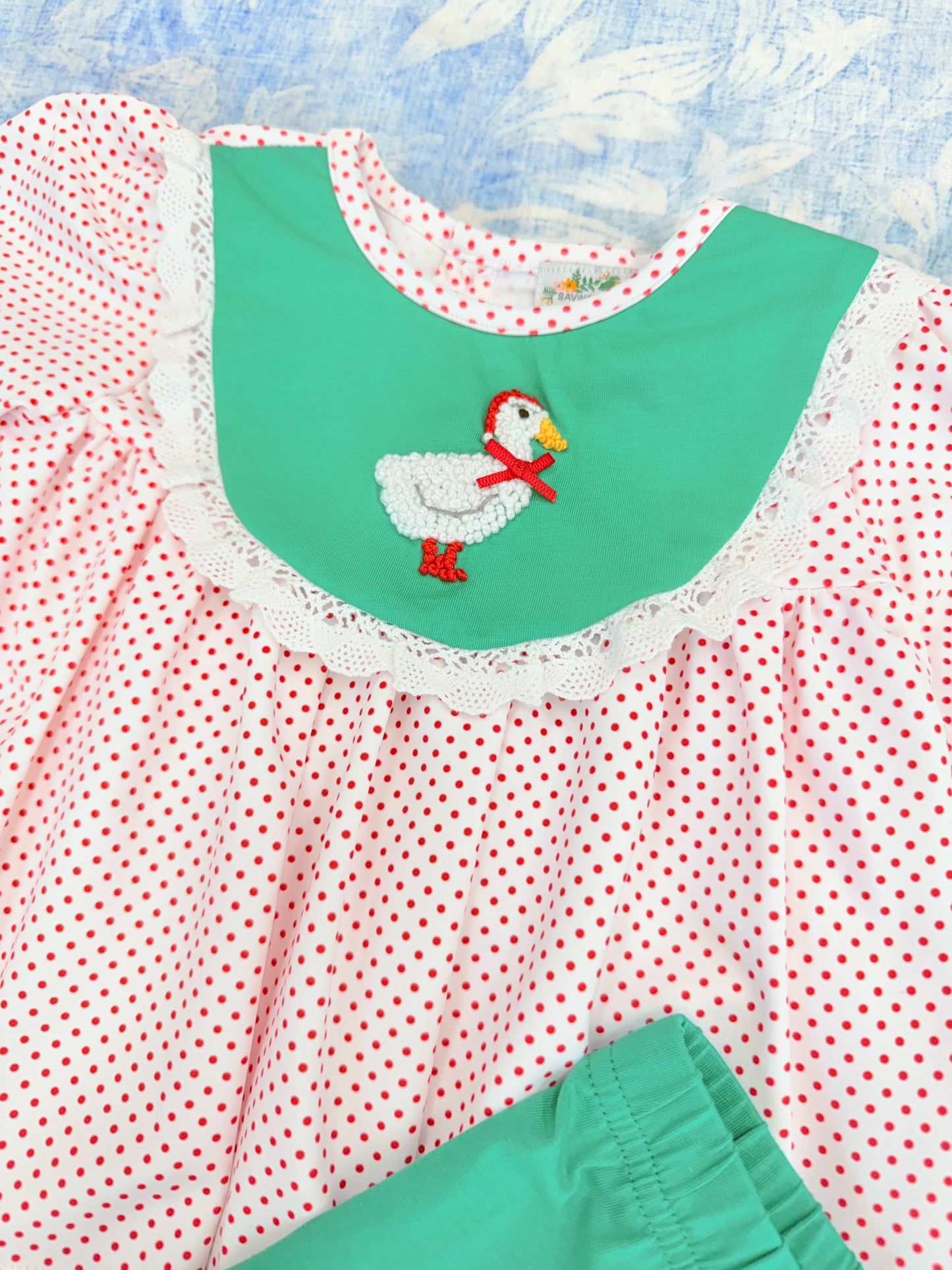 GANDERFUL CHRISTMAS GIRL PANT SET
