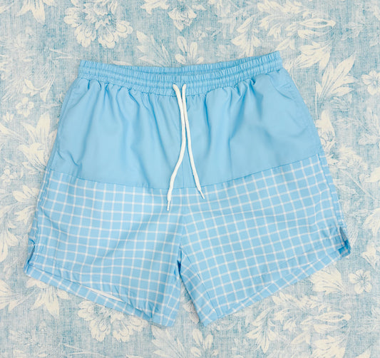 PICCADILLY PLAID SWIM DAD TRUNKS