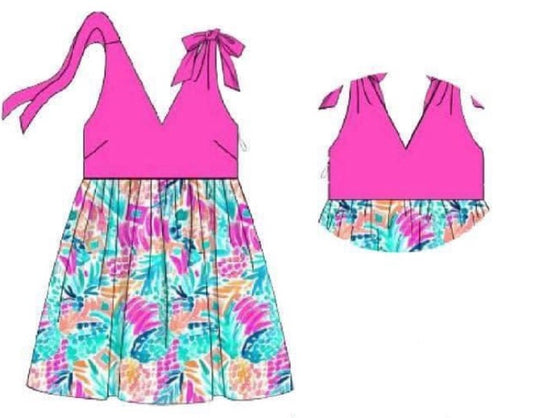 MOM PINK LILY POWER DRESS