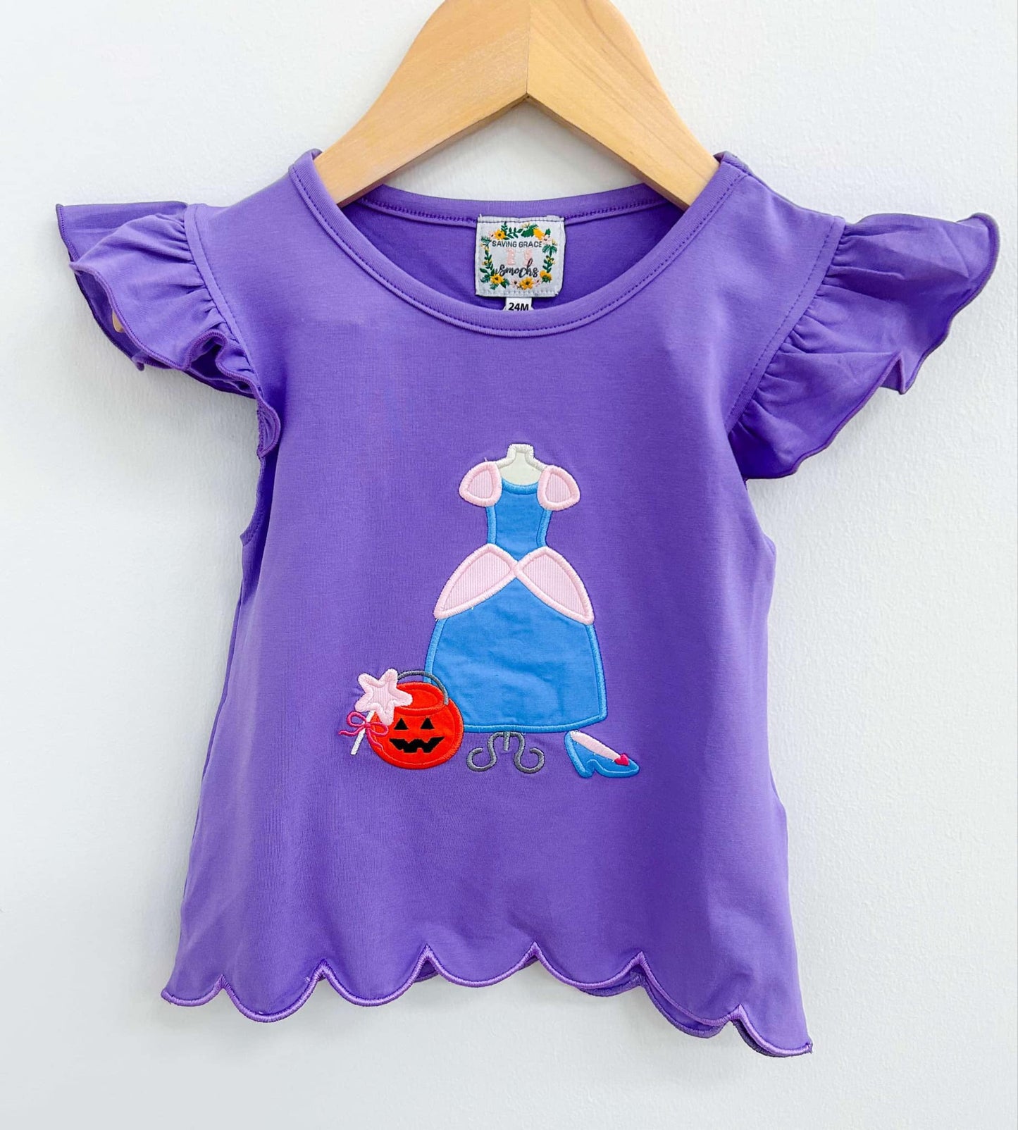 GIRL HALLOWEEN SHIRT ONLY- PRINCESS