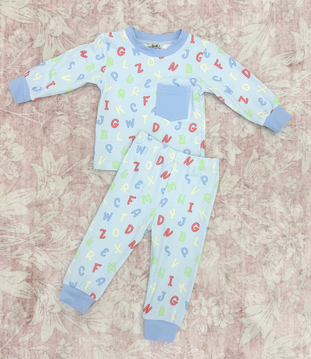 BOY ALPHABET LOUNGEWEAR SET