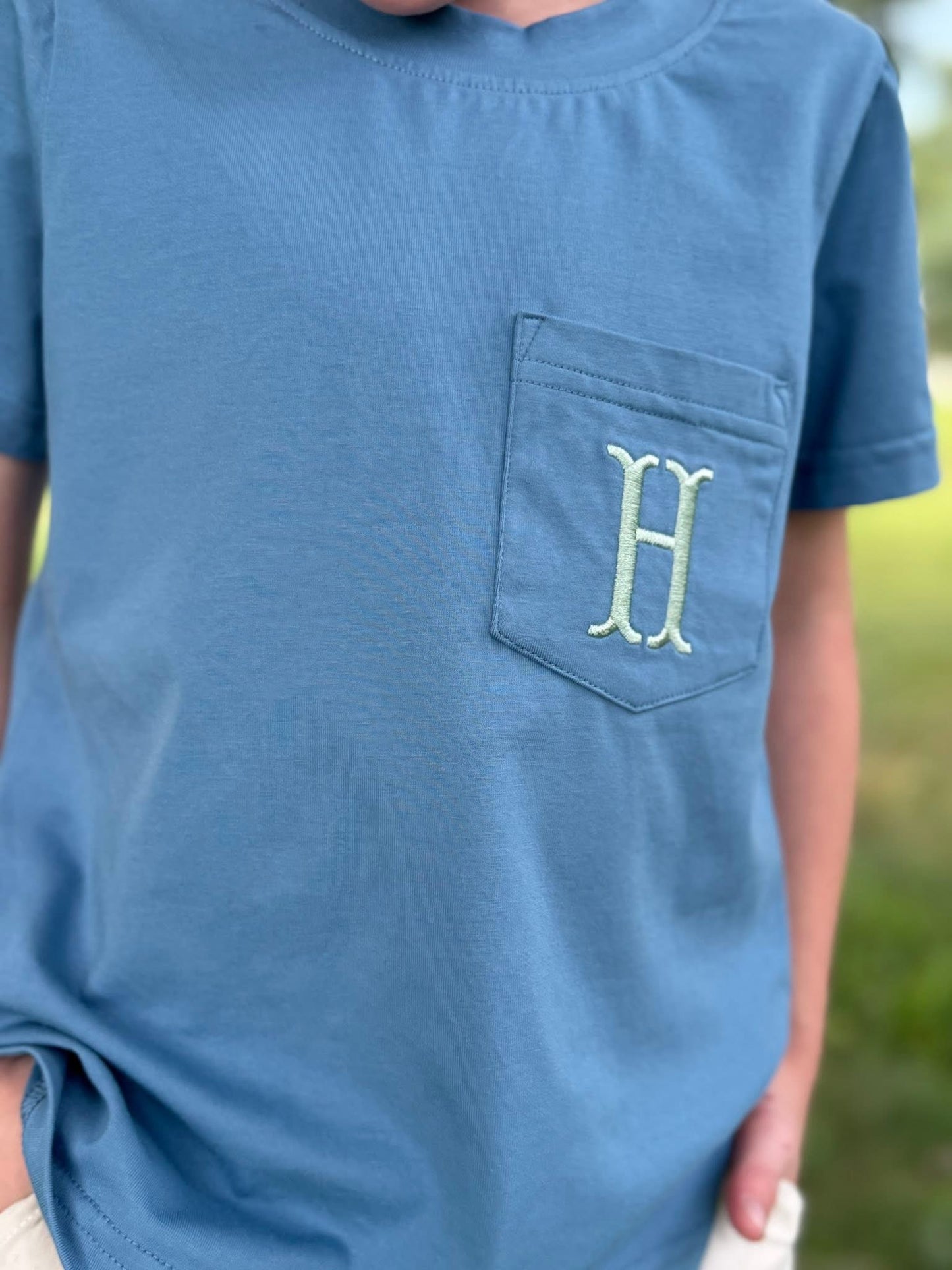BOYS BLUE STONE SHIRT