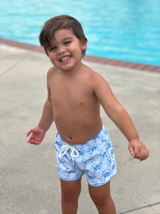 BLUE CRAB SWIM BOY TRUNKS