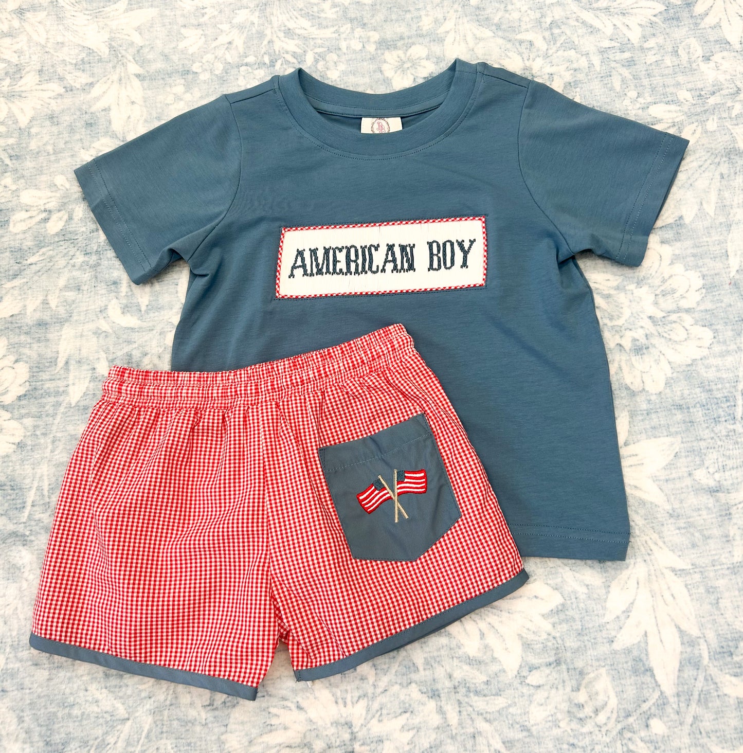BOYS AMERICAN CUTIE SHORT SET