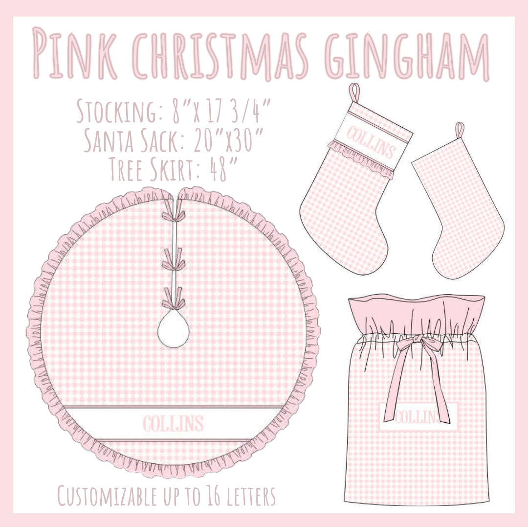 WS PO79: Pink Gingham Name Smock Essentials
