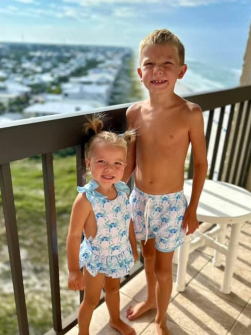 BLUE CRAB SWIM GIRL 1PC