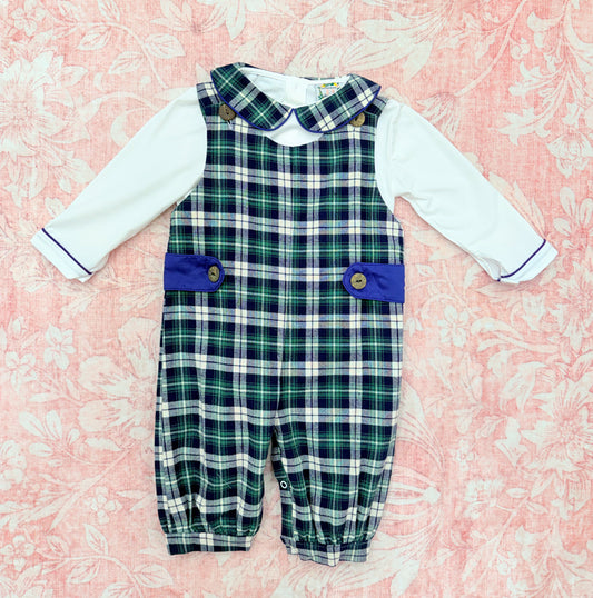 CLASSIC PLAID BOY LONGALL & UNDERSHIRT