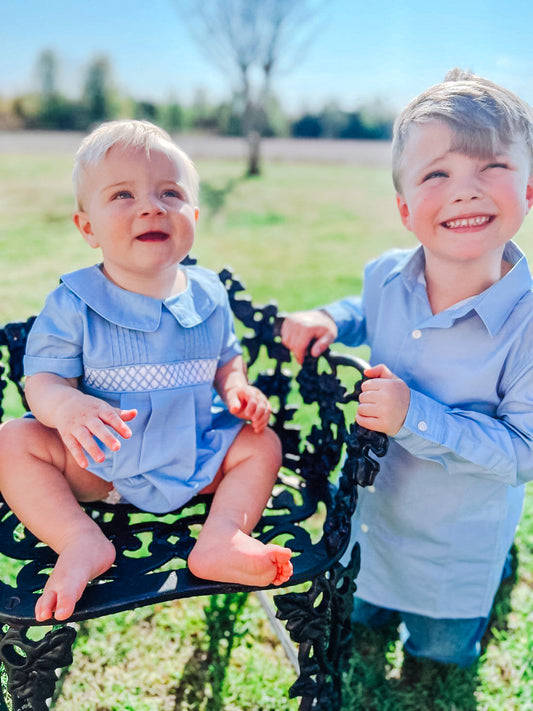 TIMELESS BLUES BOY BUTTON UP