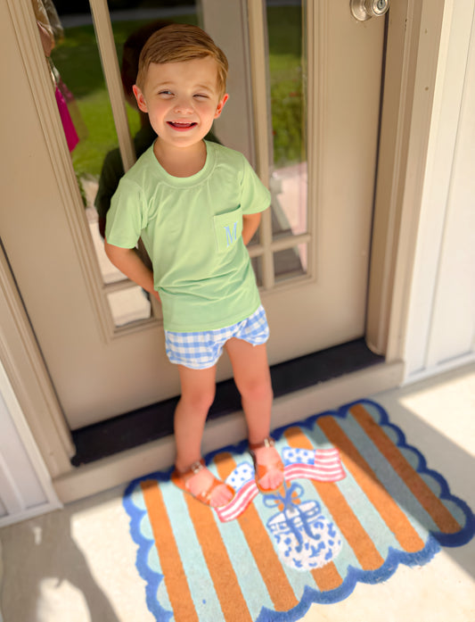 BOYS SWEETGRASS PATCHWORK SHORTIE SET