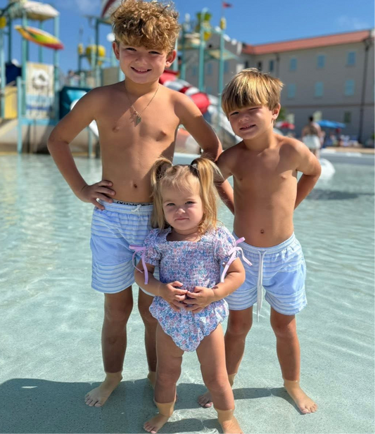 PICCADILLY PLAID SWIM GIRL 1PC