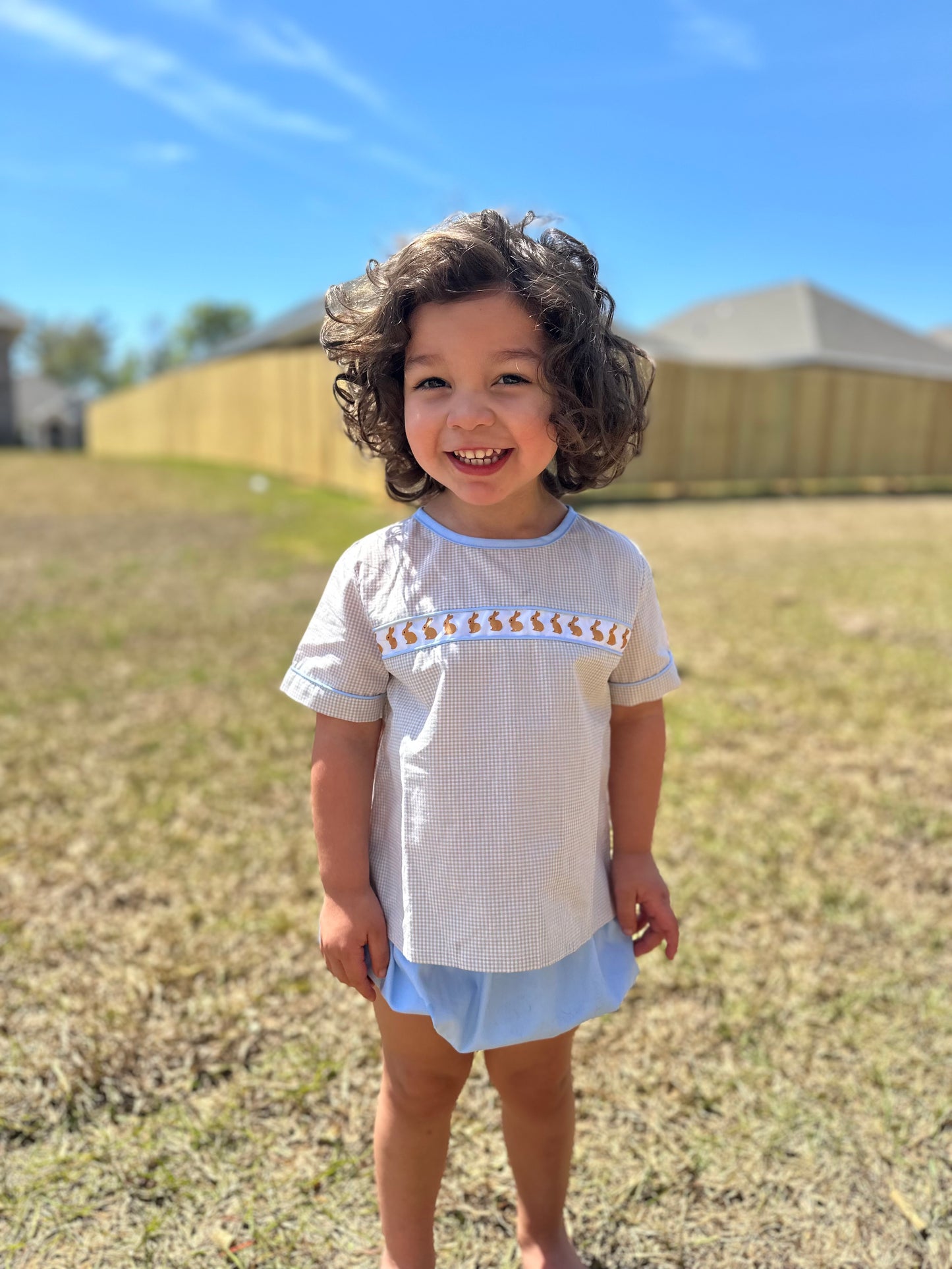 BOYS RIBBON BUNNY DIAPER SET