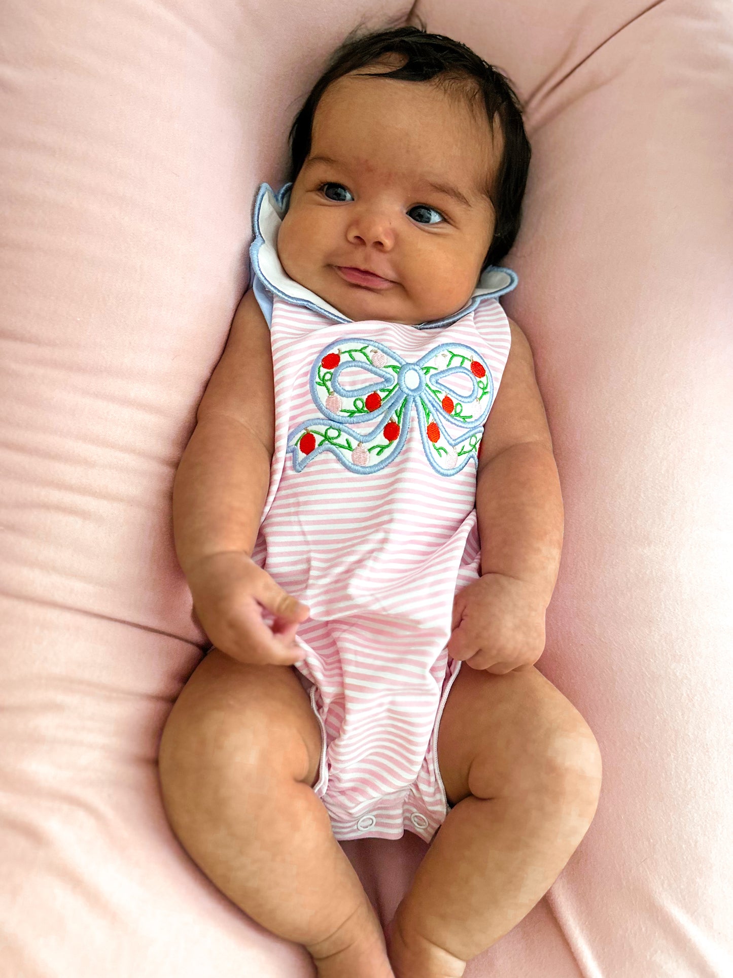 FALL BOW APPLIQUE GIRL BUBBLE