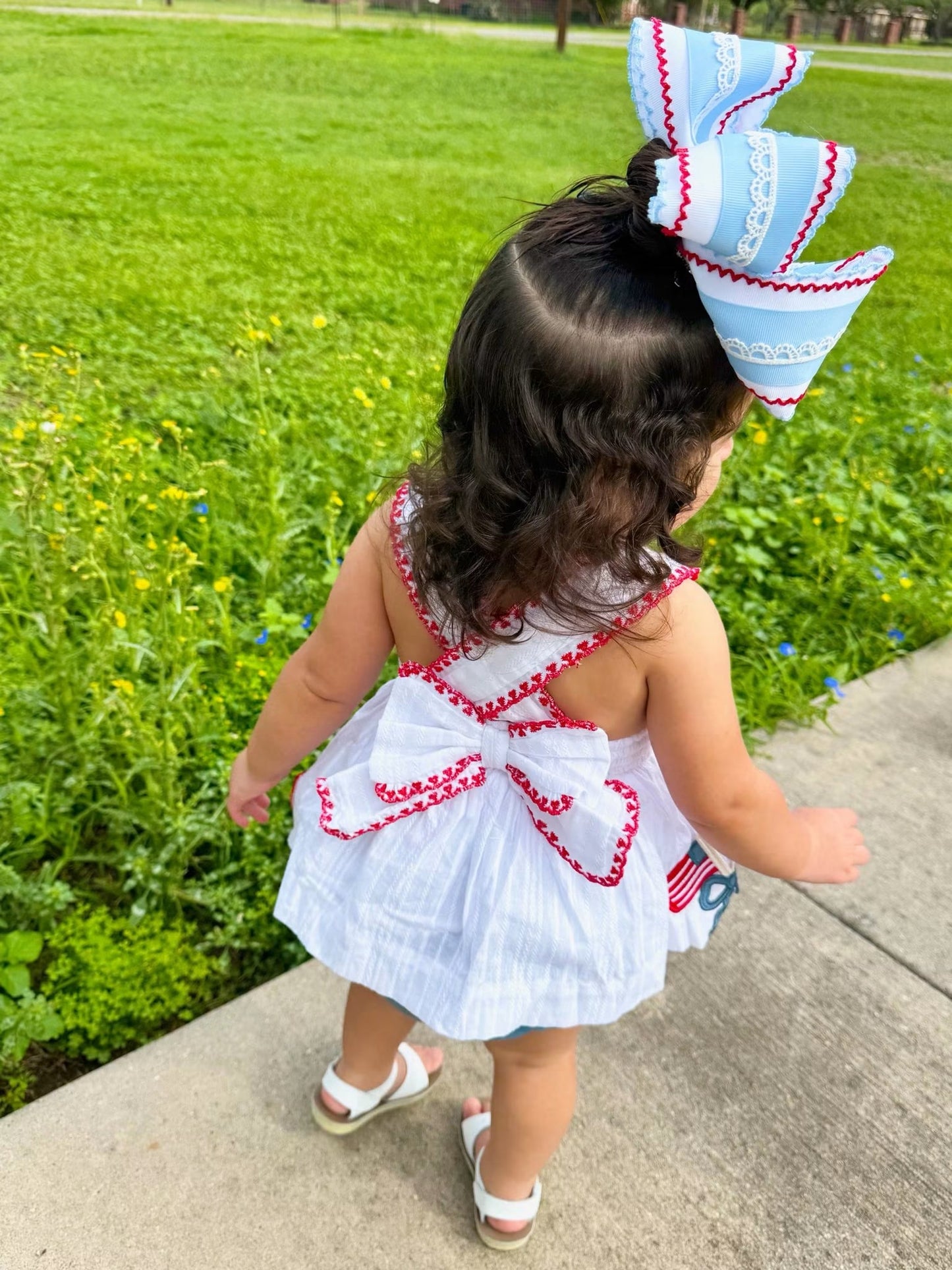 GIRLS AMERICAN CUTIES BLOOMER SET