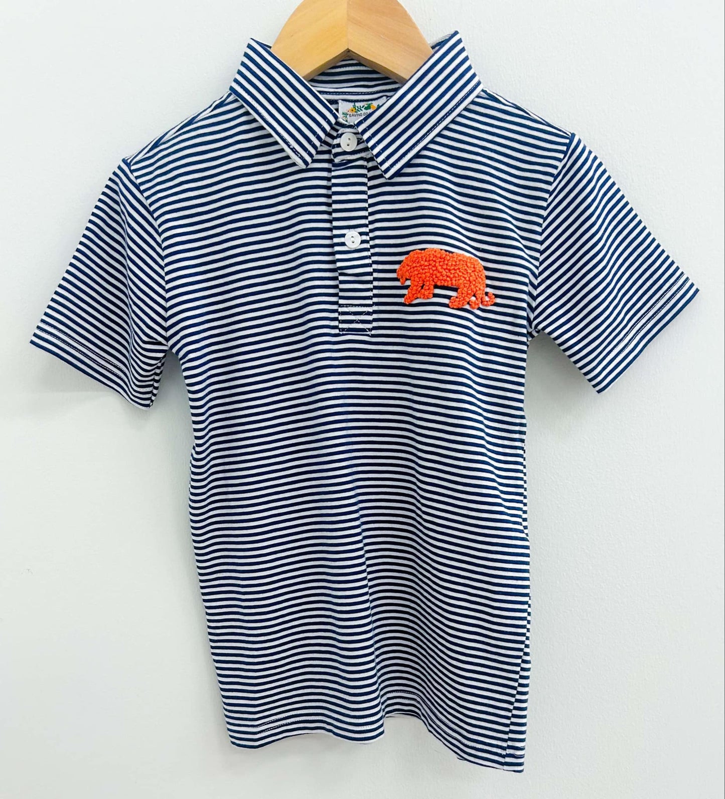 AUBURN FRENCH KNOT POLO