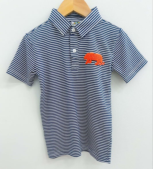 AUBURN FRENCH KNOT POLO