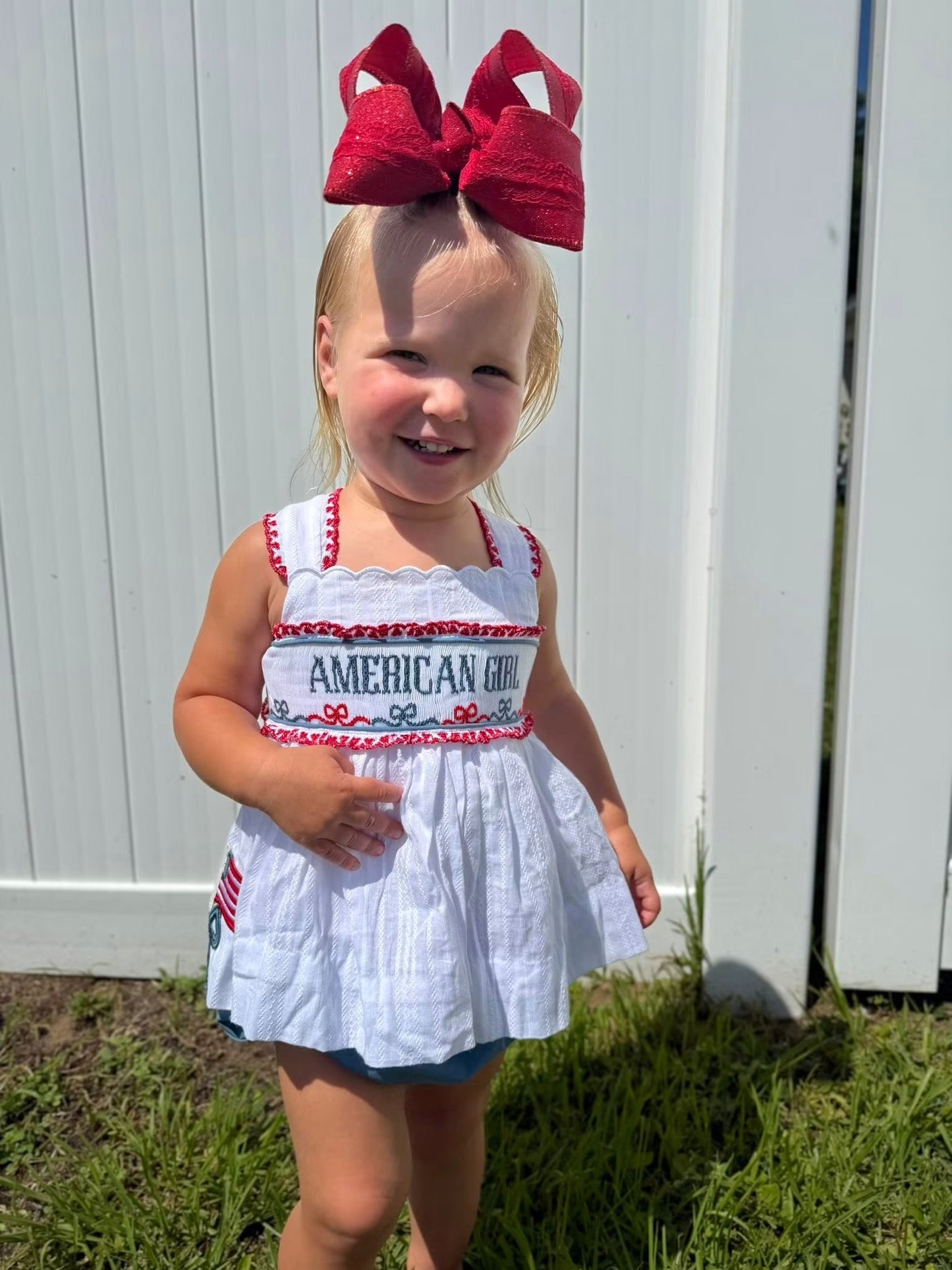 GIRLS AMERICAN CUTIES BLOOMER SET