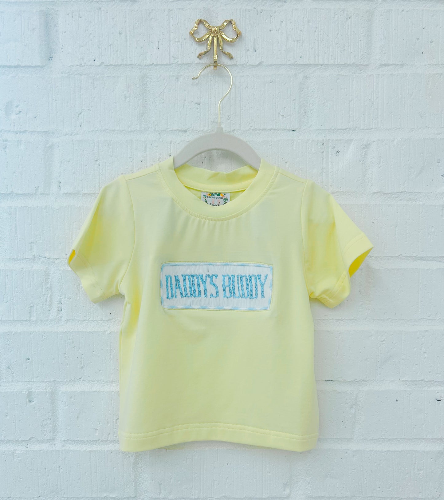 YELLOW AND BLUE GINGHAM BOY SHIRT
