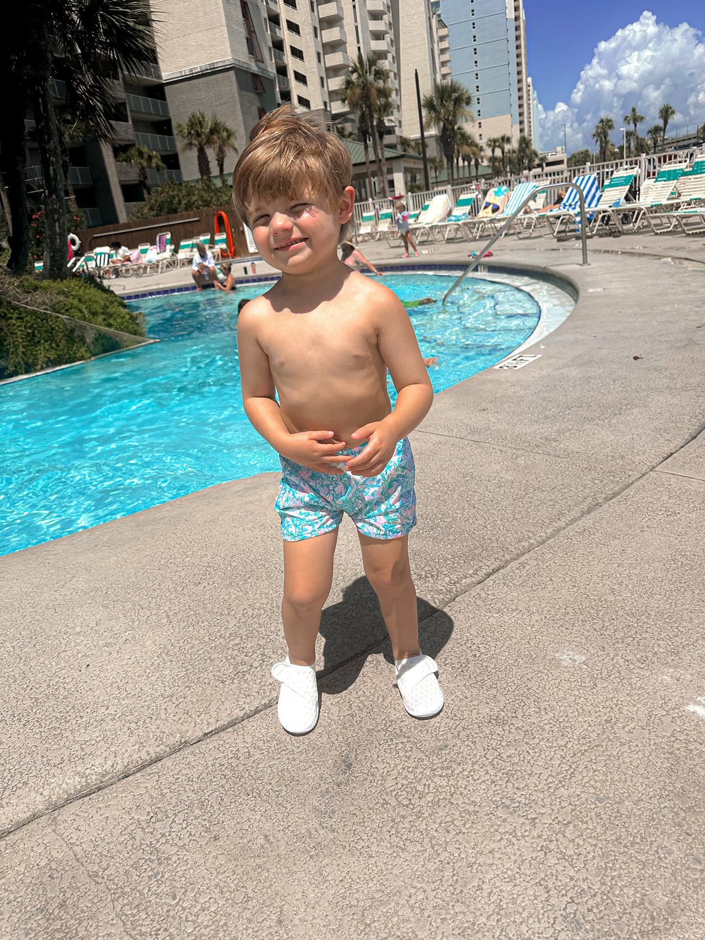 FAMILY TROPIC SWIM BOY TRUNKS