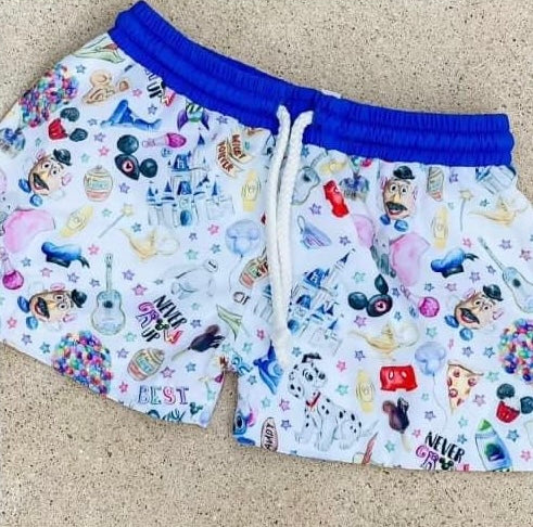 ALL THINGS DISNEY BOY SWIM TRUNKS