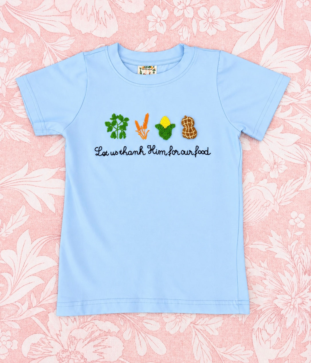 BOY FRENCH KNOT 'THANK HIM' SHIRT