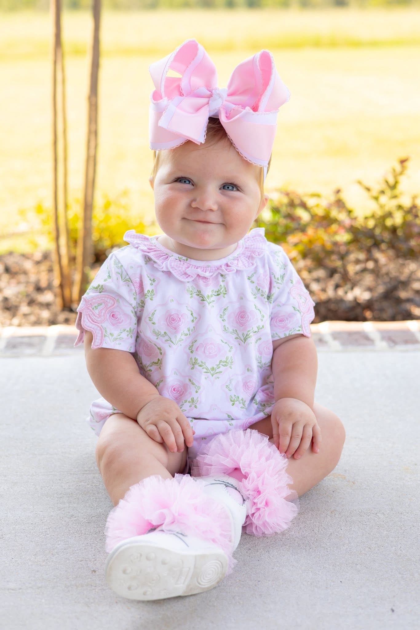 STRIPES & ROSES KNIT GIRL BUBBLE