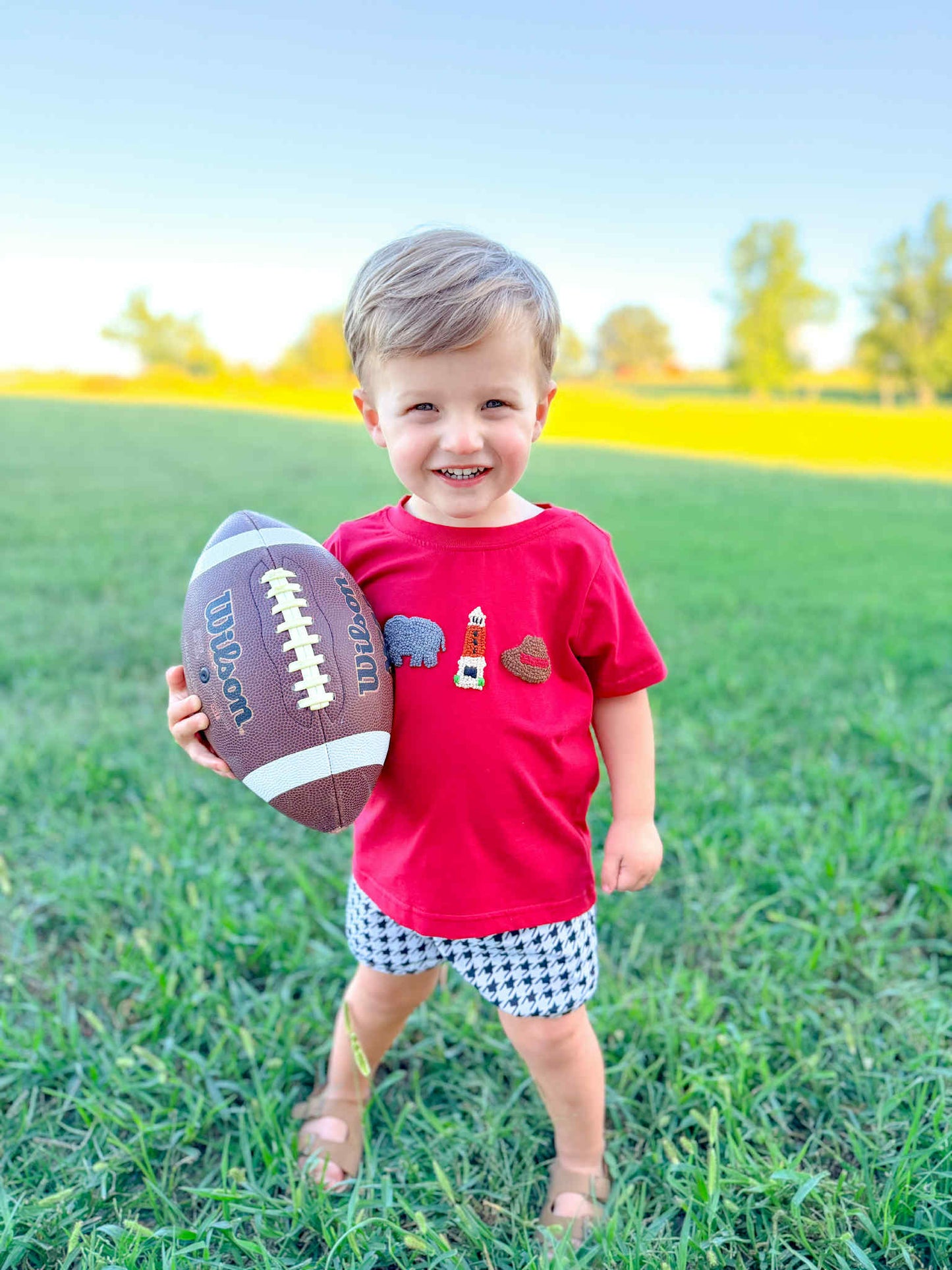 FRENCH KNOT DENNY CHIMES BOY SHORT SET