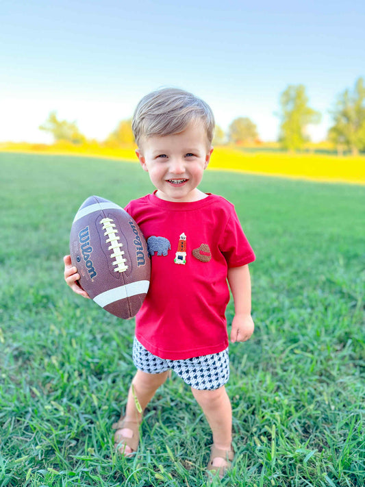 FRENCH KNOT DENNY CHIMES BOY SHORT SET