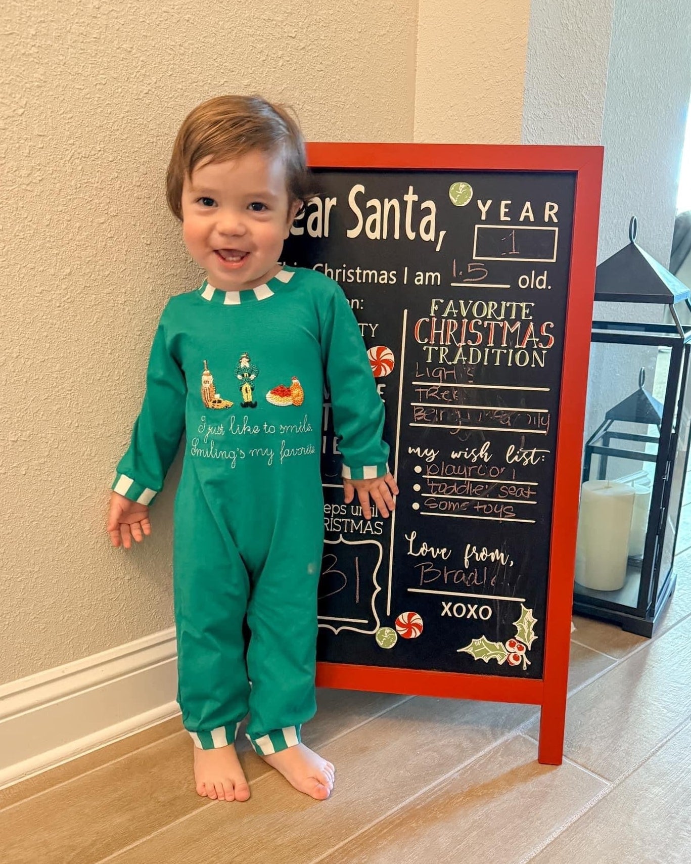 SMILING’S MY FAVORITE BOY ROMPER