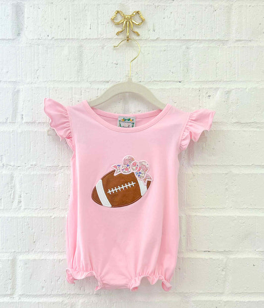 PETALS & LACE APPLIQUE GIRL BUBBLE