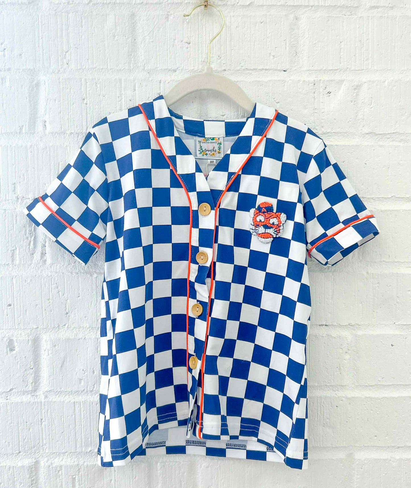 ORANGE & BLUE JERSEY SHIRT