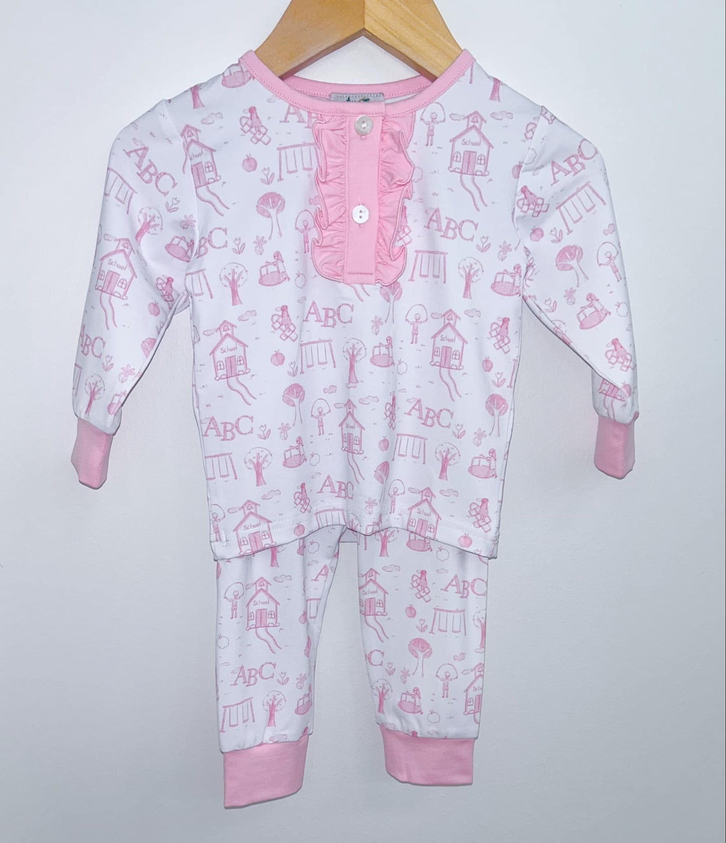 SCHOOLHOUSE TOILE GIRL PJ SET