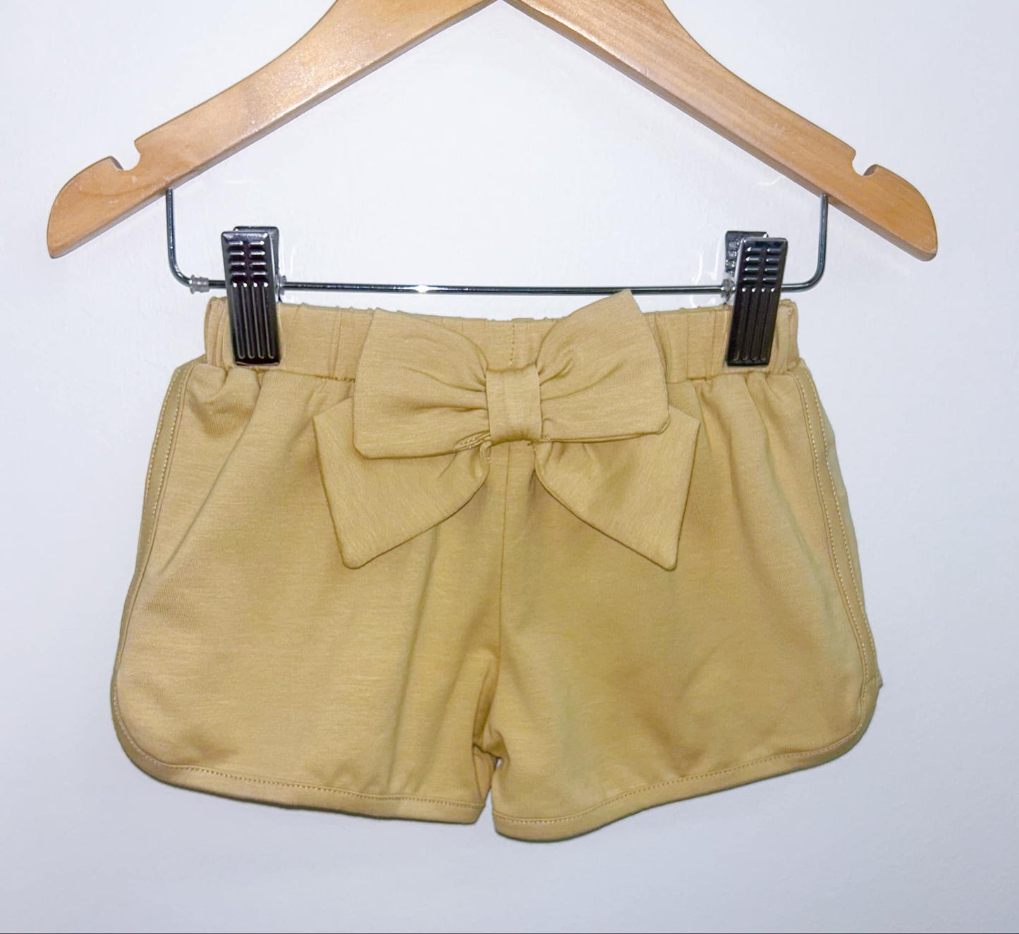 GIRLS KNIT SHORTIES- KHAKI