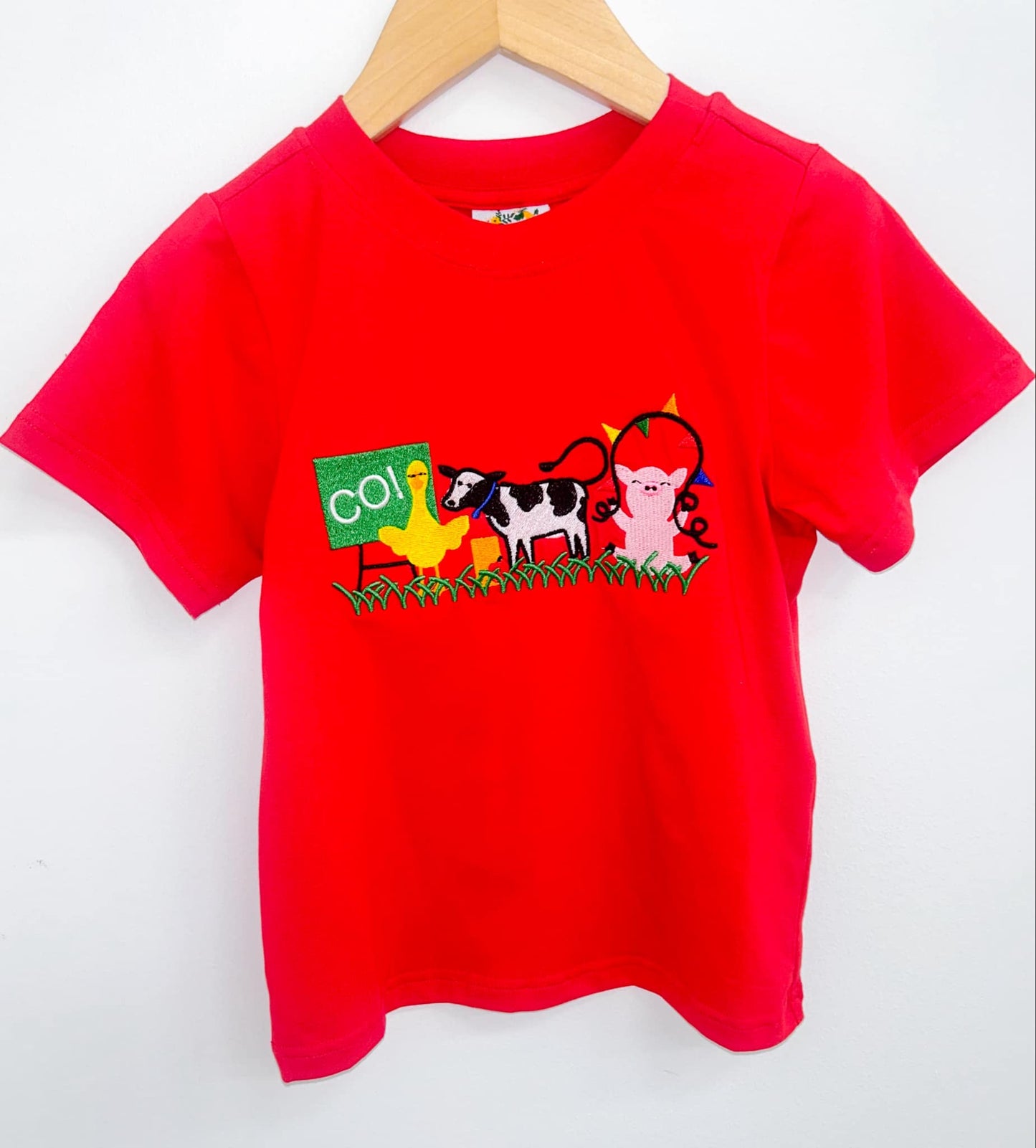 BOY BTS SHIRT ONLY- FARM ANIMALS