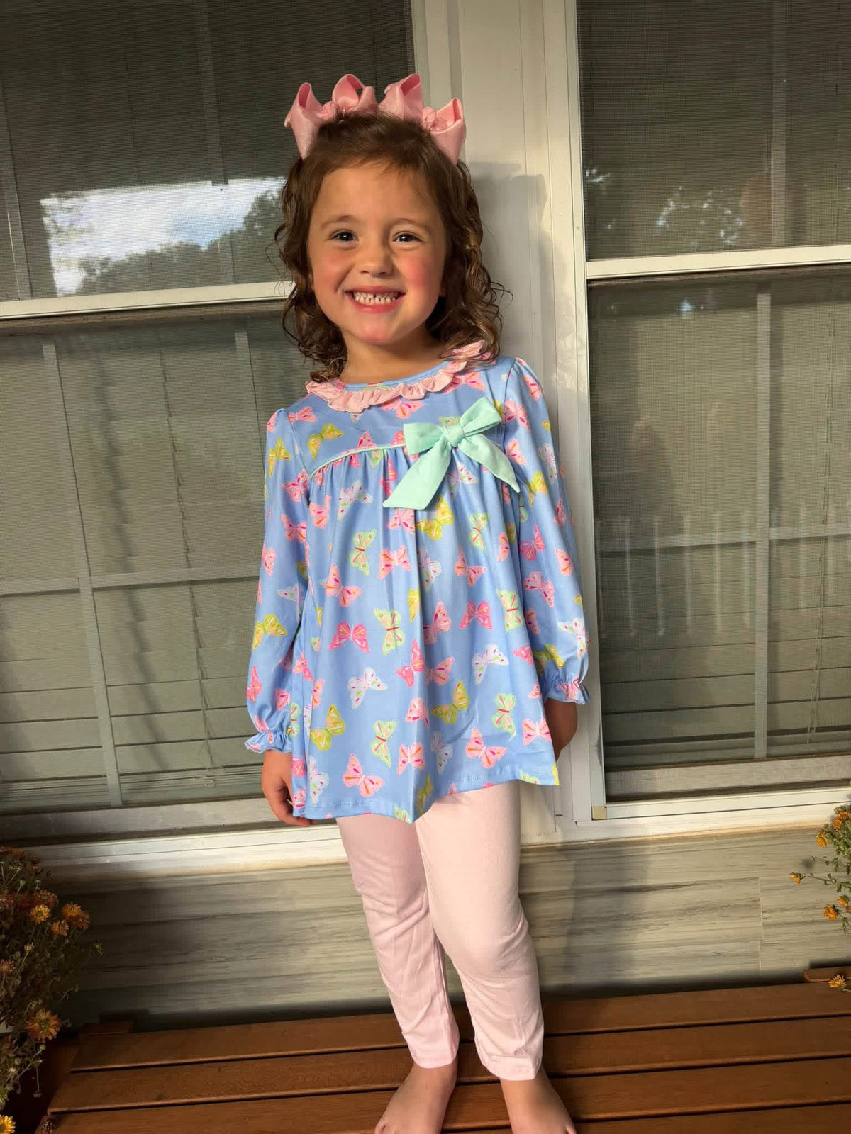 GIRL PRETTY LITTLE WINGS LEGGING SET