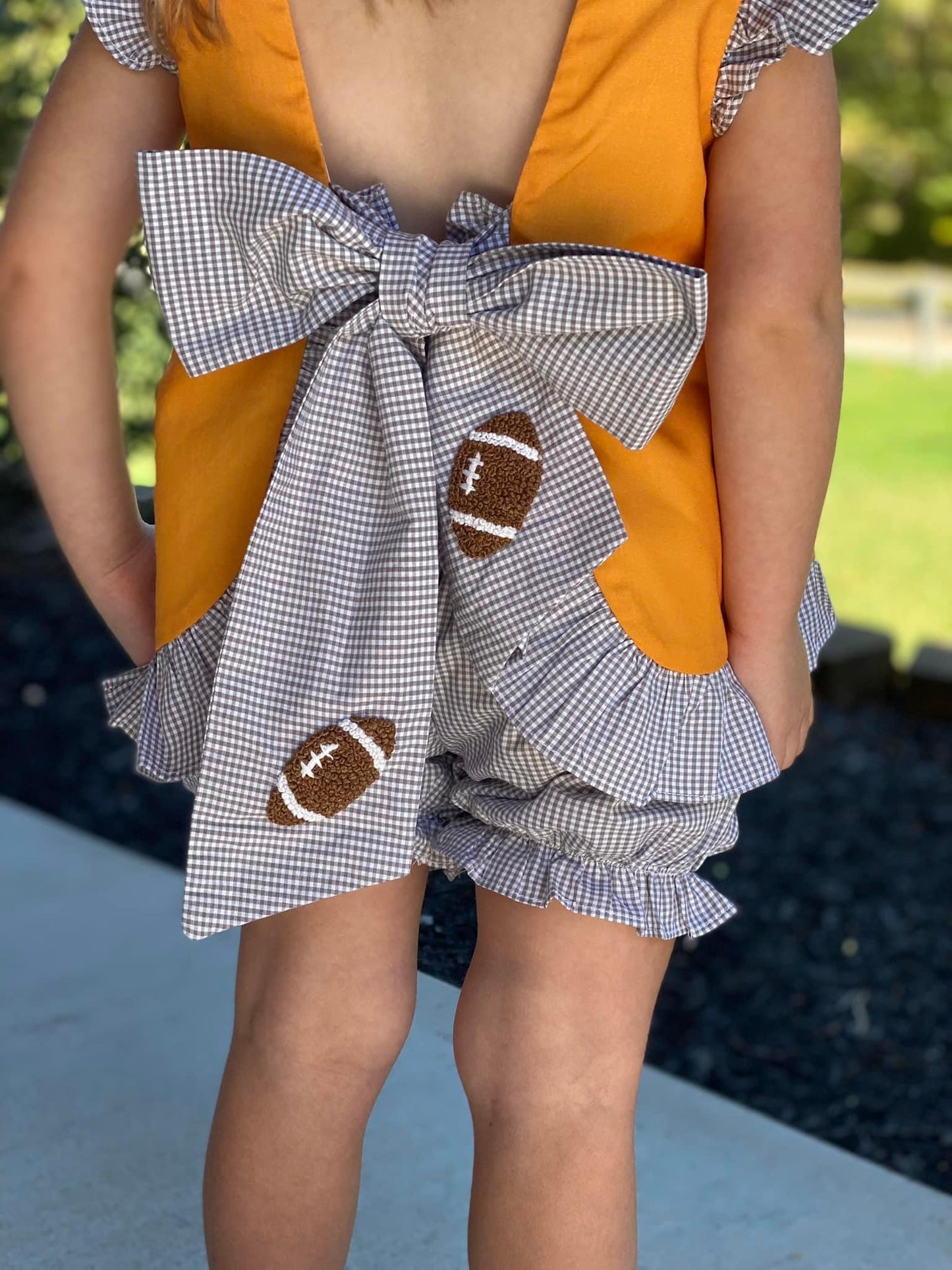 ROCKY TOP RIBBON GIRL SHORT SET