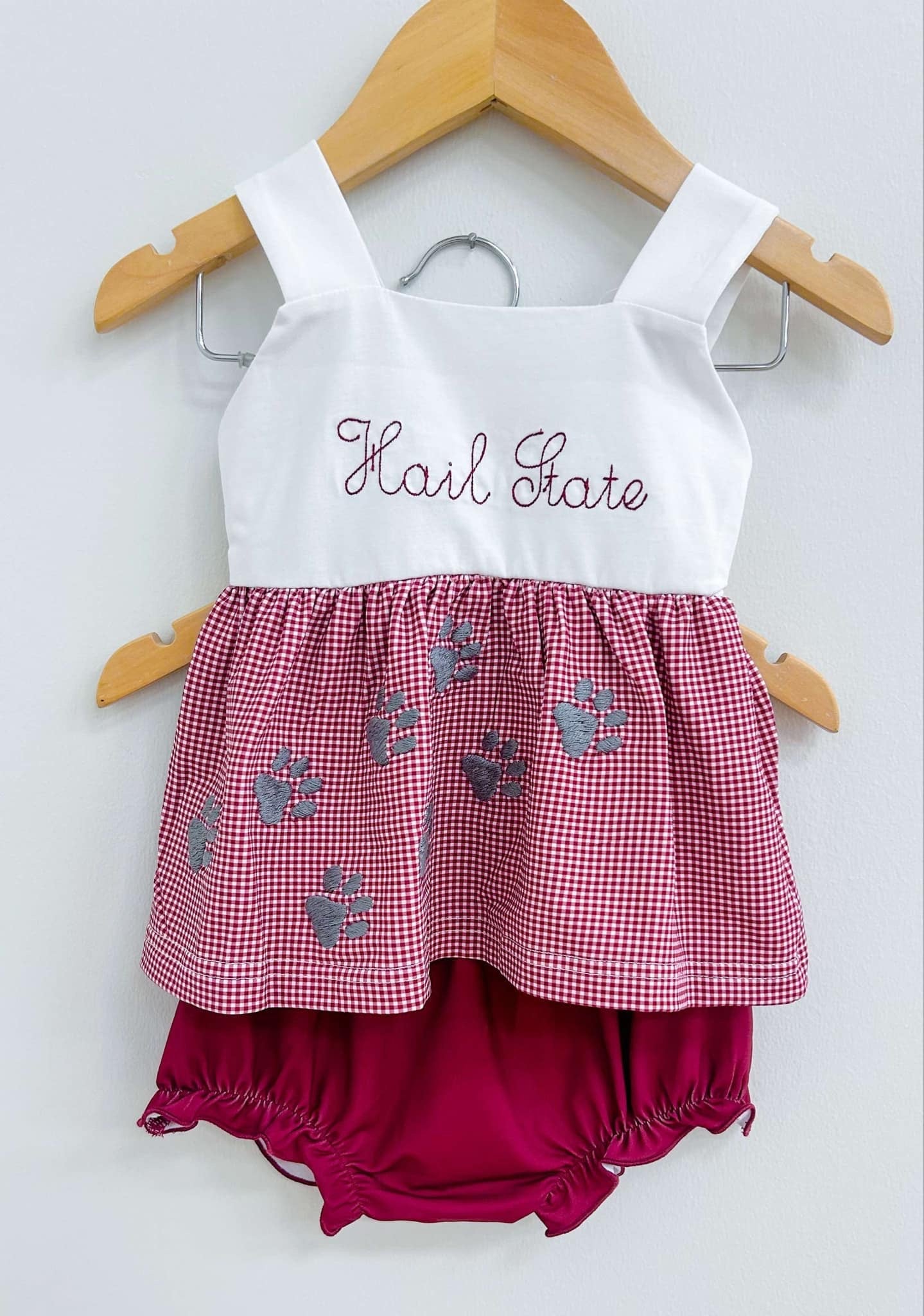 HAIL STATE PAW PRINT BLOOMER SET