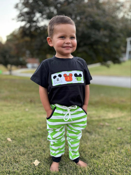 OH BOO-DLES SMOCK BOY PANT SET