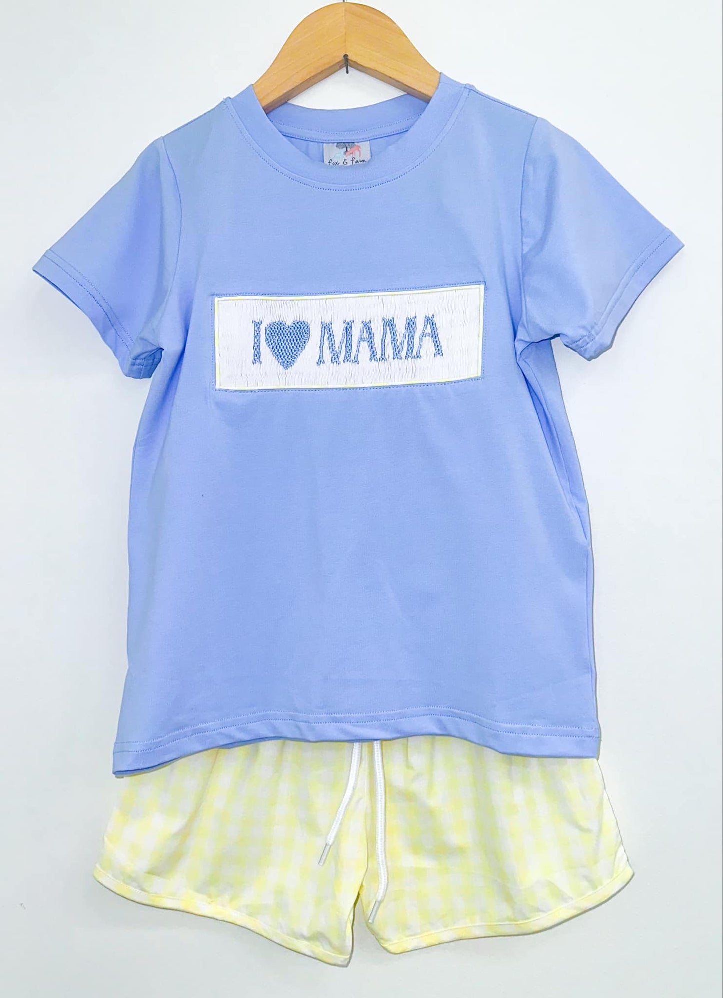 I LOVE MAMA COLLECTION BOY SHORT SET