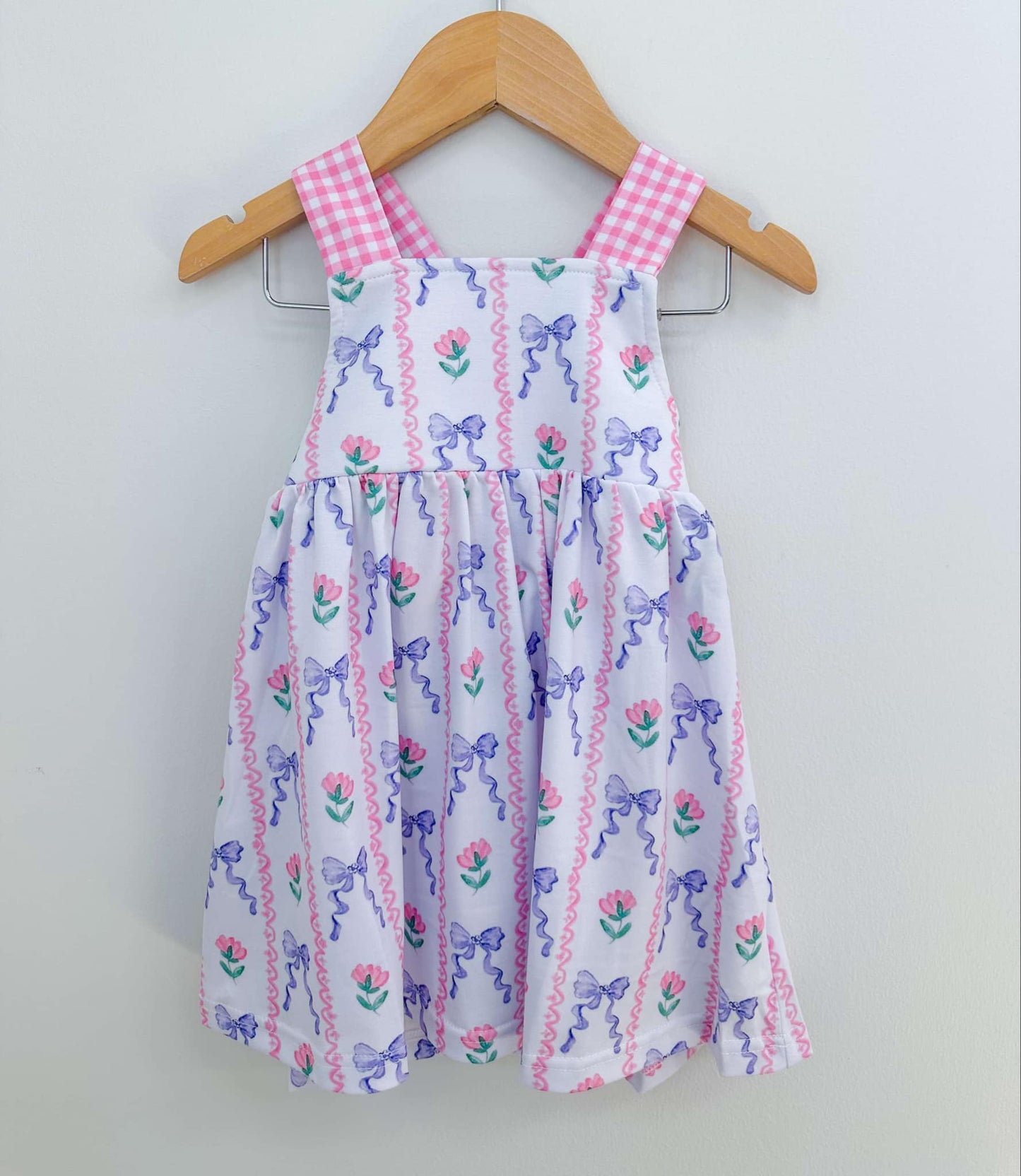 WATERCOLOR BOW TRELLIS DRESS