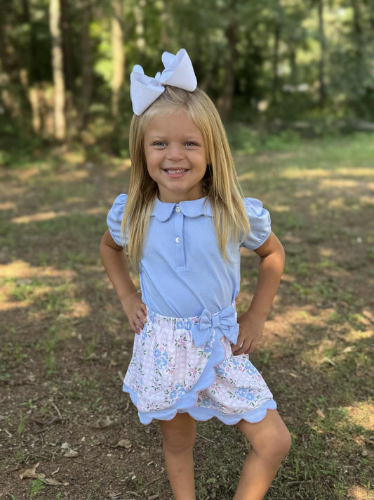 GIRLS GRANDMILLENIAL SKORT SET