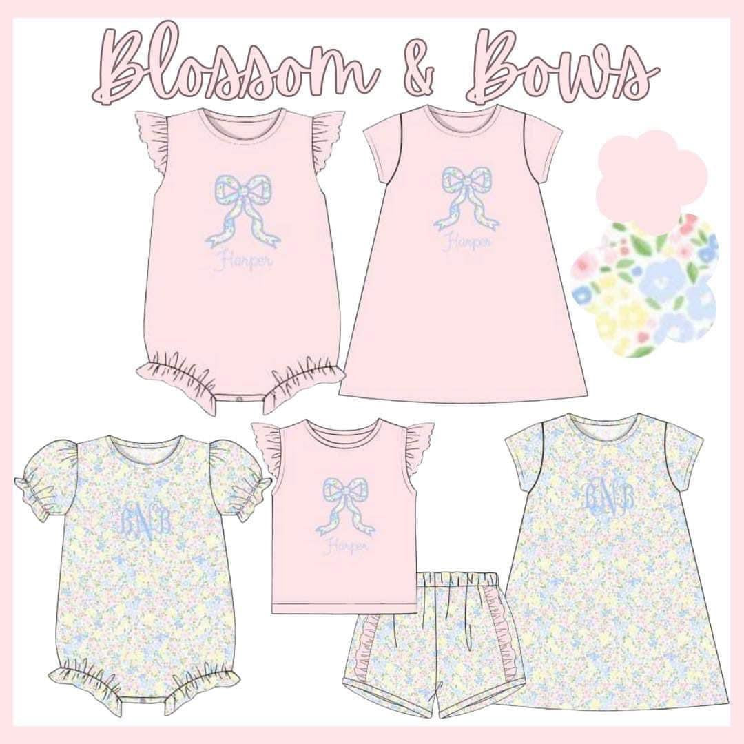 BLOSSOMS AND BOWS FLORAL DRESS